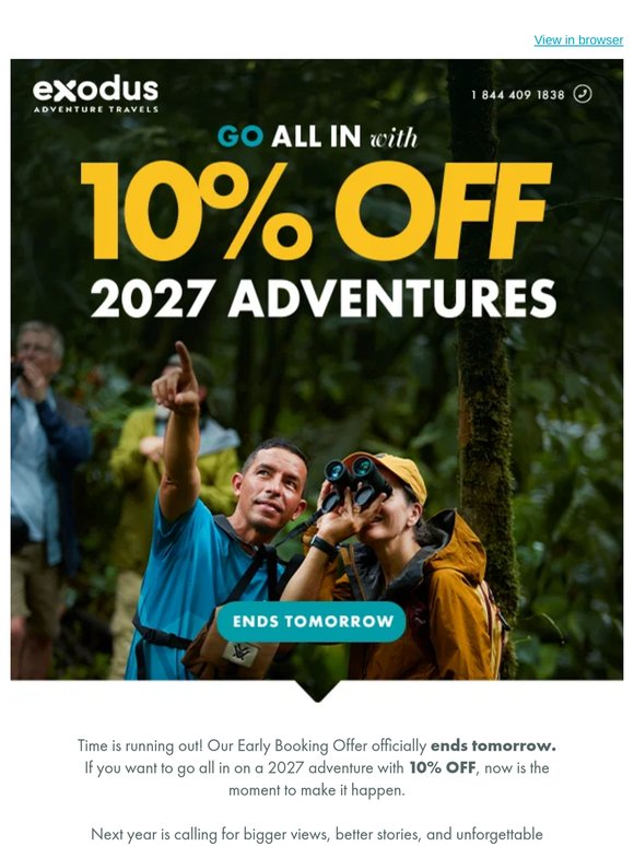 Hurry: Your Offer Ends Tomorrow!