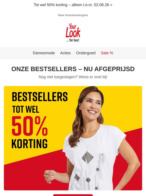 Bestsellers sterk afgeprijsd!