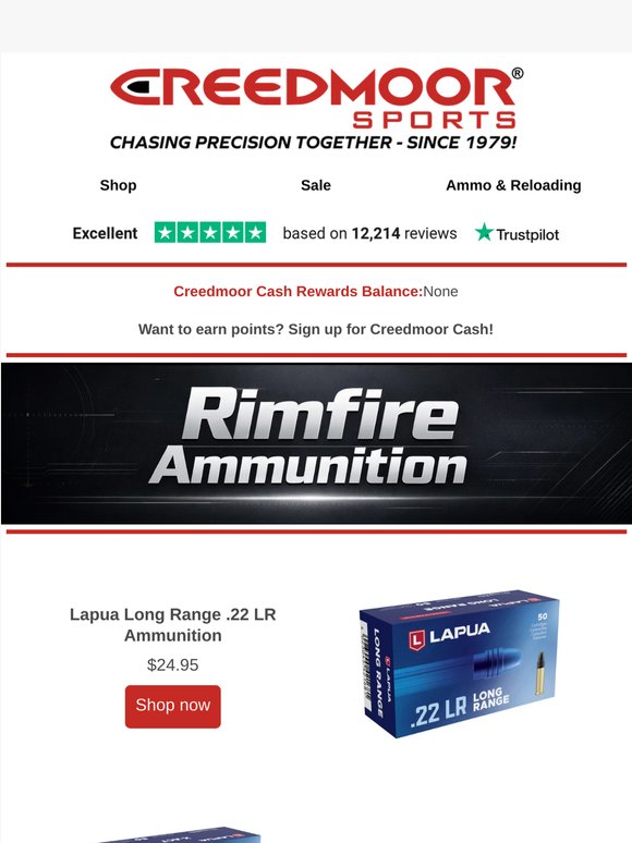 Stock Up on Rimfire Ammo