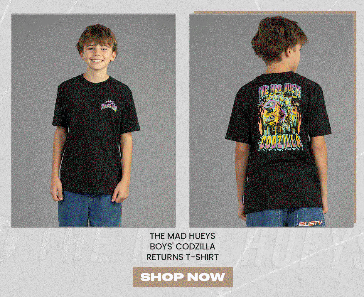 The Mad Hueys Boys' Codzilla Returns T-Shirt