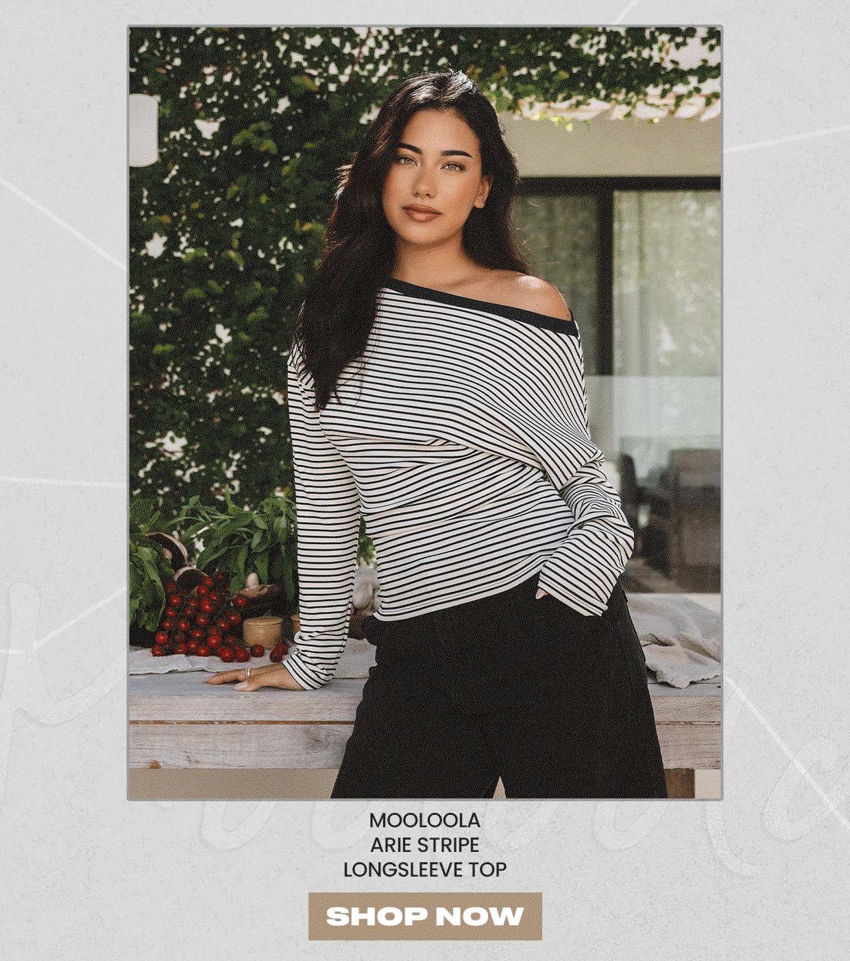 Mooloola Arie Stripe Longsleeve Top
