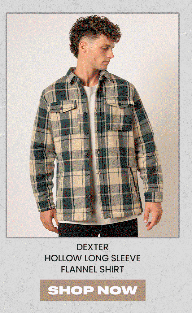 Dexter Hollow Long Sleeve Flannel Shirt