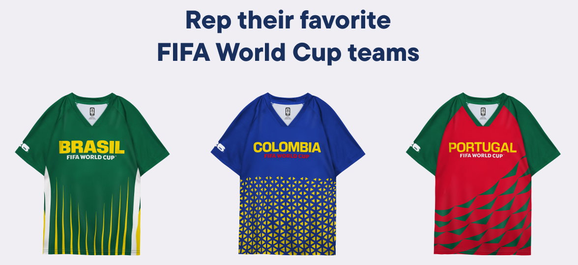 Rep their favorite FIFA World Cup teams