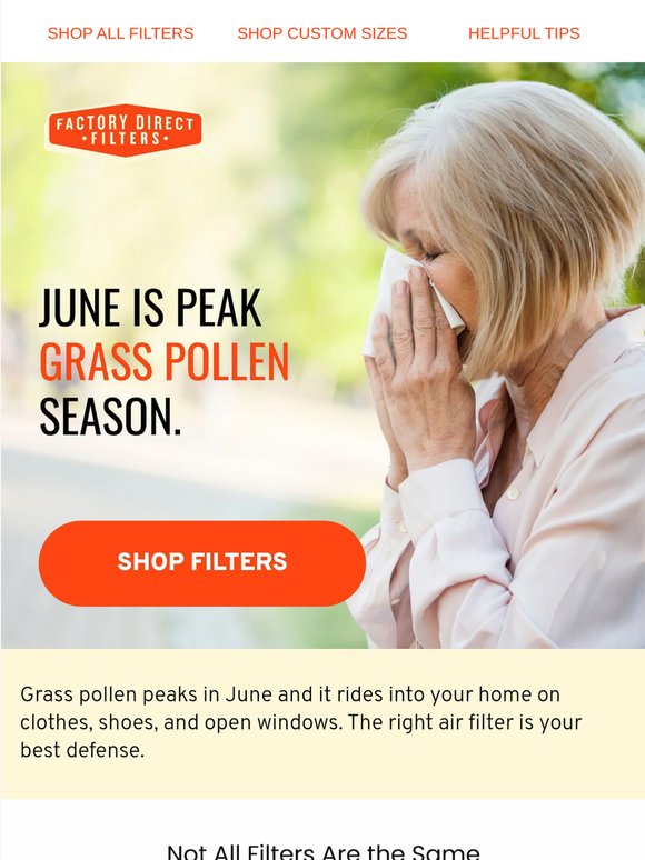 June is Peak Grass Pollen Season