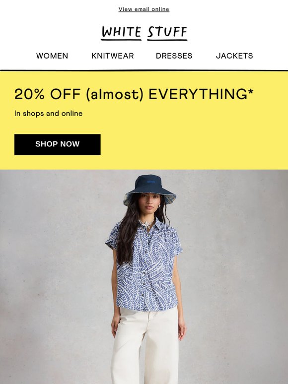 Feeling blue? 20% off might help