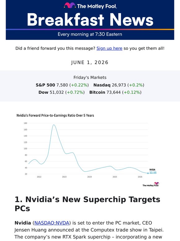 Breakfast News: Nvidia Sets Sights On PC Market