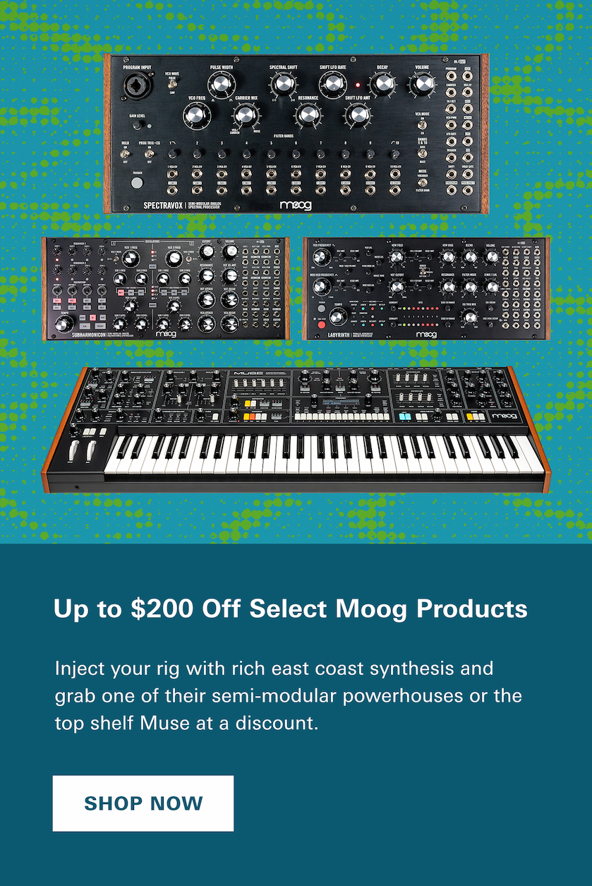 Limited Moog Sale: Up to $200 off select items