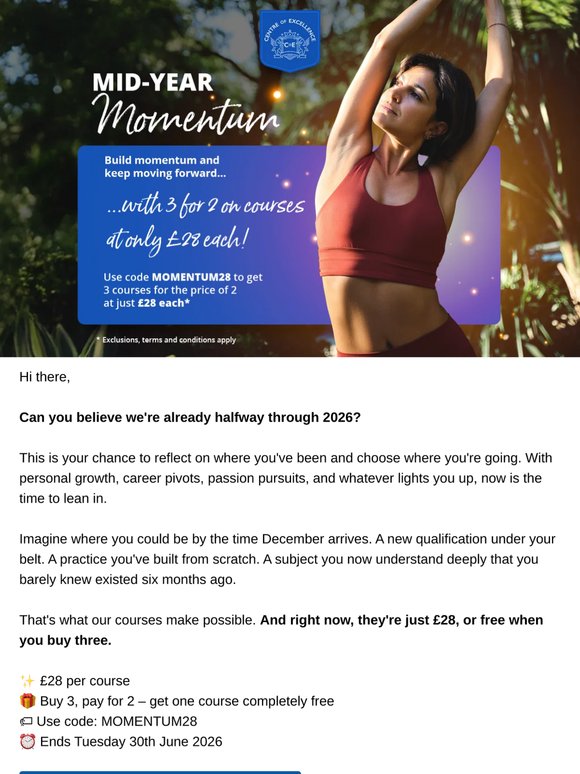 You're halfway through 2026 – make the second half count 🌟🎁