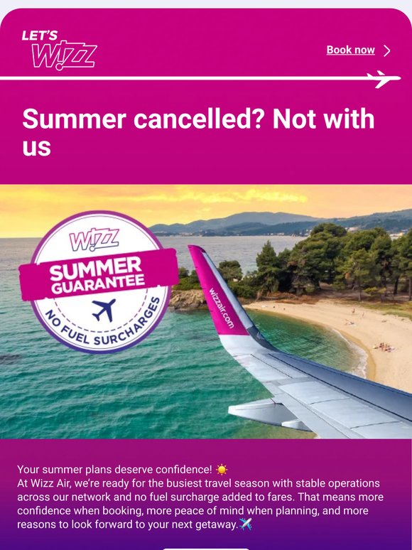 ☀️ Summer cancelled? Not with us