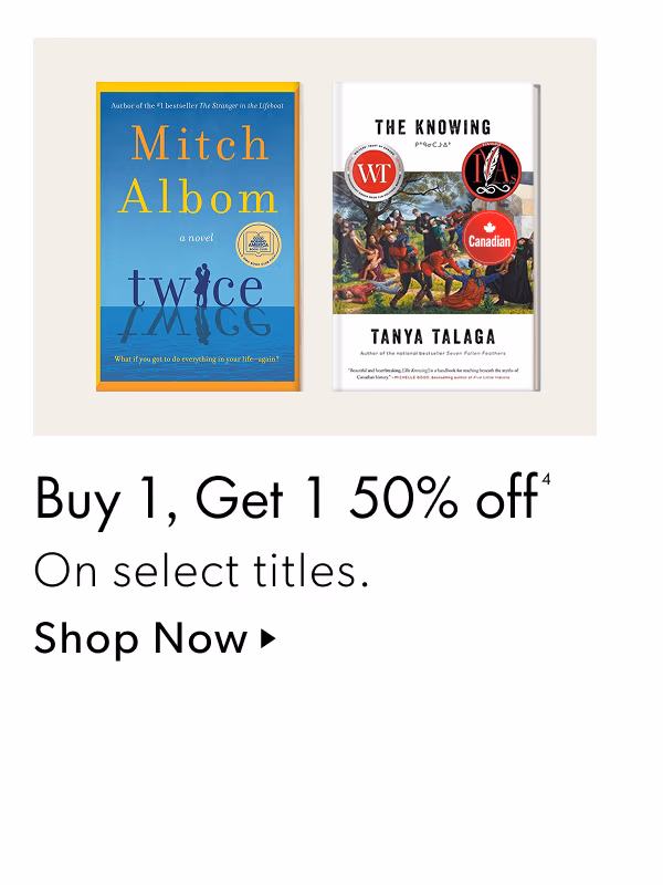 Buy 1, Get 1 50% off | On select titles.