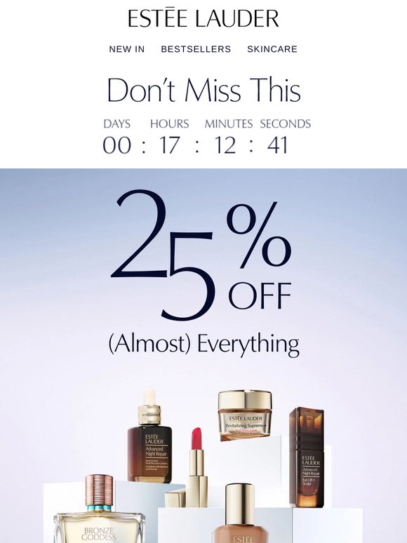 Ends today: 25% off + a free gift worth £56 🎁
