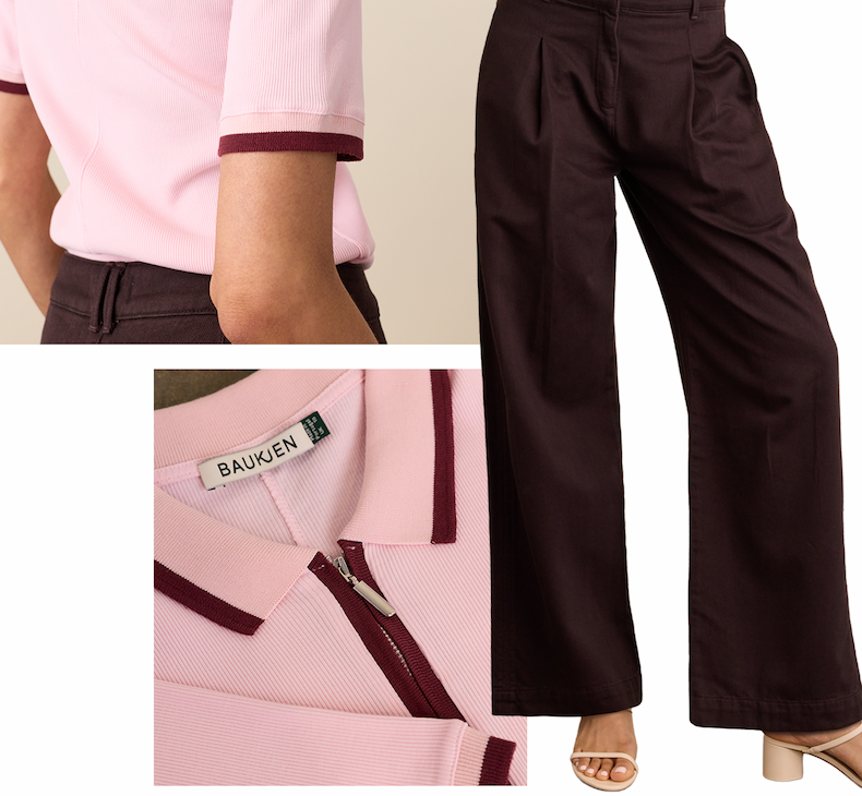 Teresa Organic Cotton Wide Leg Trousers