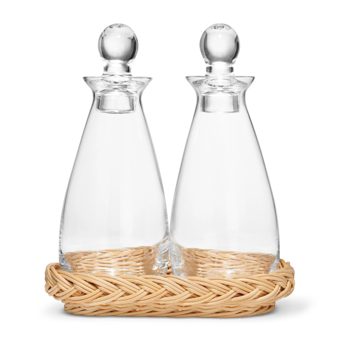 FREYA RATTAN OIL AND VINEGAR BOTTLE SET
