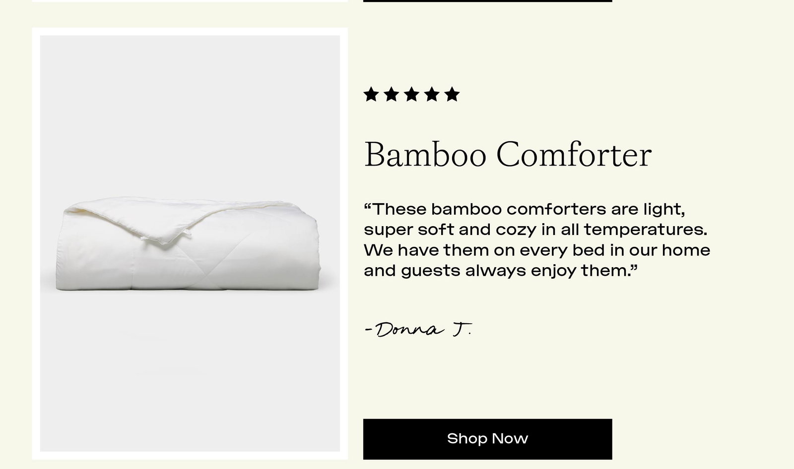 BAMBOO COMFORTER