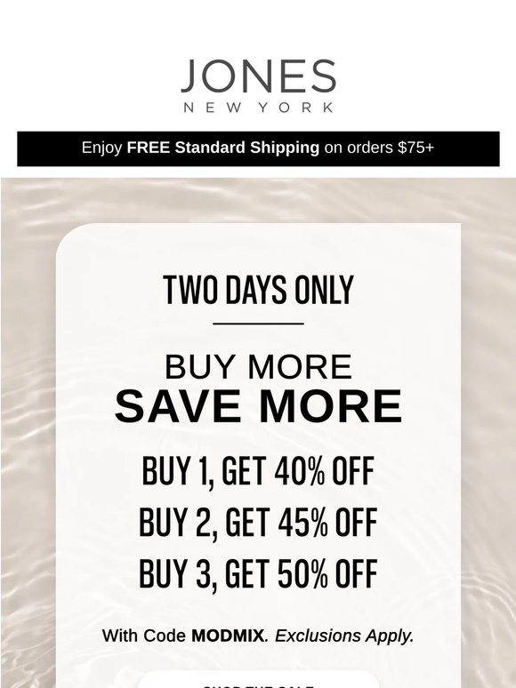 More Style, More Savings (Up to 50% Off)