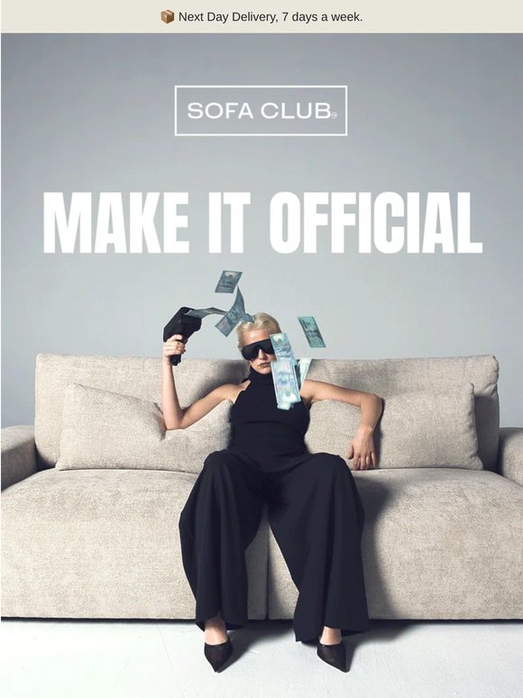 It’s giving new sofa.