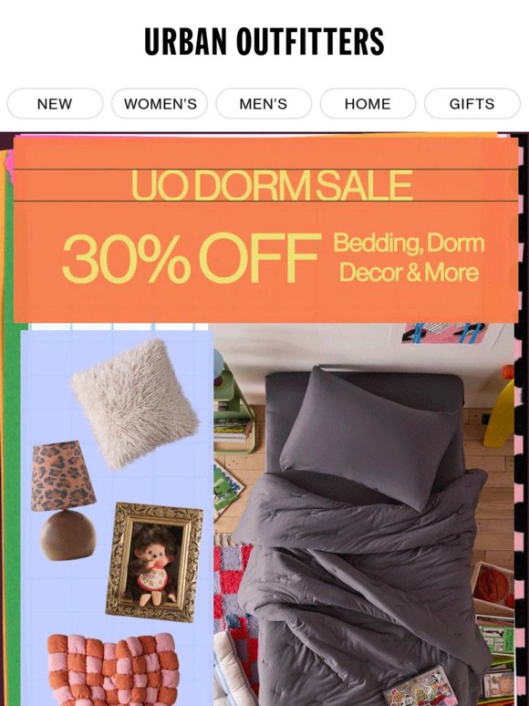 ⏳ 30% Off dorm bedding, decor & more →