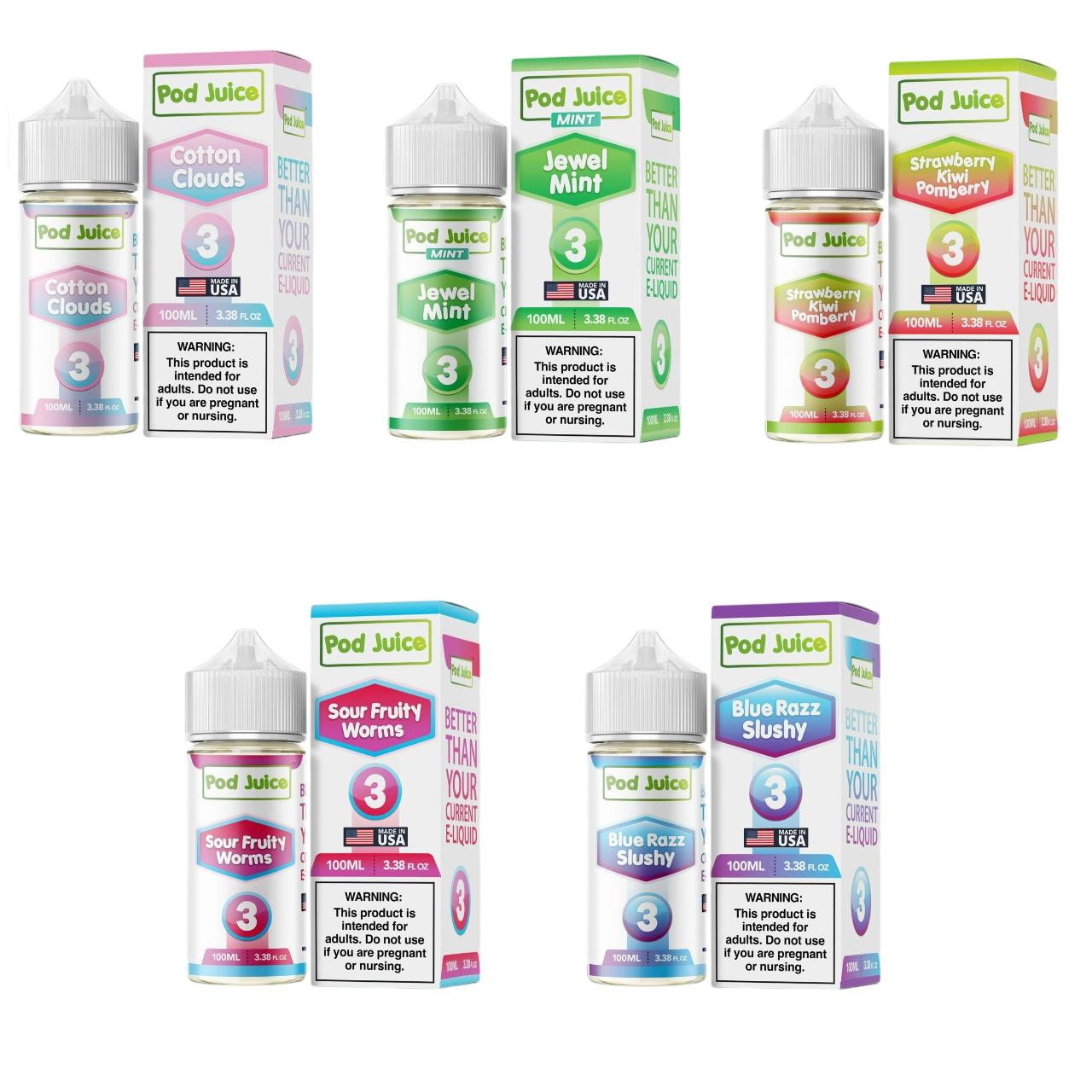 Pod Juice Nixodine 100ML E-Juice