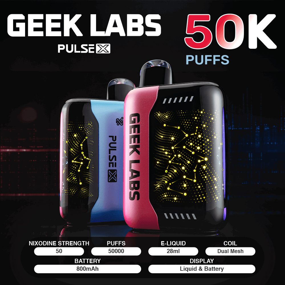 Geek Labs Pulse X Nixodine 50K Puff Disposable