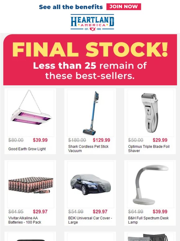 🚨 Warehouse Clearout: Final Units!