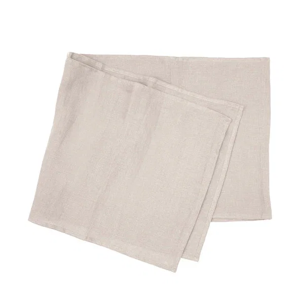 Bambury Linen Table Runner 35X180Cm Pebble