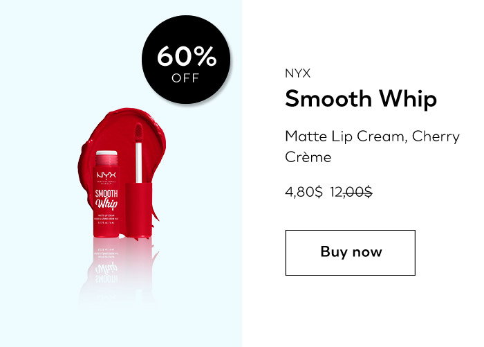 NYX Smooth Whip - Matte Lip Cream, Cherry Crème