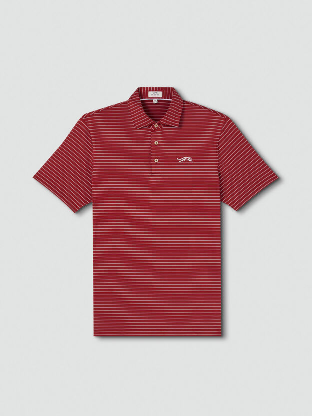 Stripe Polo II - Sunday Red™