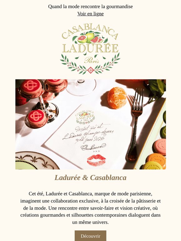 Ladurée x Casablanca I Une collaboration inédite à découvrir bientôt