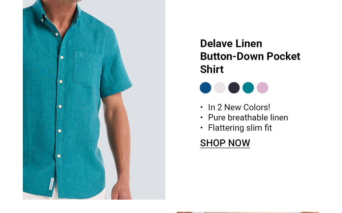 Shop the Delave Linen Button-Down Pocket Shirt