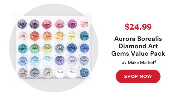 $24.99 Aurora Borealis Diamond Art Gems Value Pack by Make Market® Shop Now