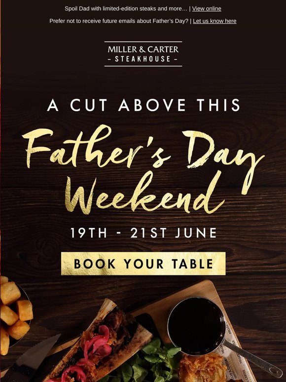 The most indulgent Father's Day plans 🤤