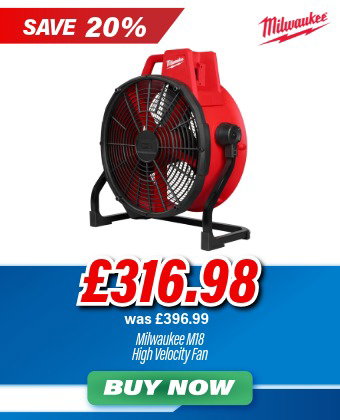 Milwaukee M18 18V High Velocity Fan - Body only
