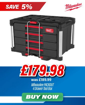 Milwaukee PACKOUT 4 Drawer Tool Box