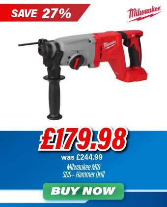 Milwaukee M18 18V SDS+ Hammer Drill - Body Only