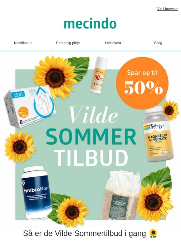 Vilde Sommertilbud er startet ☀️ Spar op til 50%