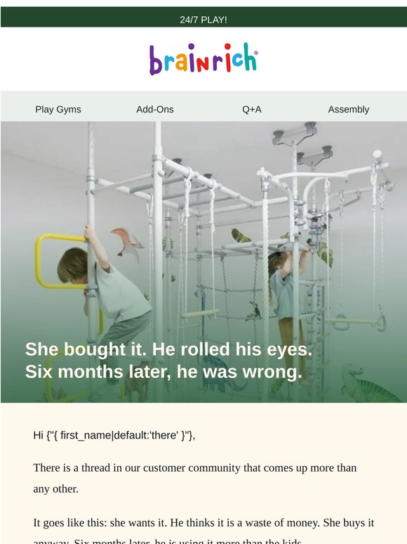 "My husband rolled his eyes. Now he agrees it's the best thing we've ever bought."