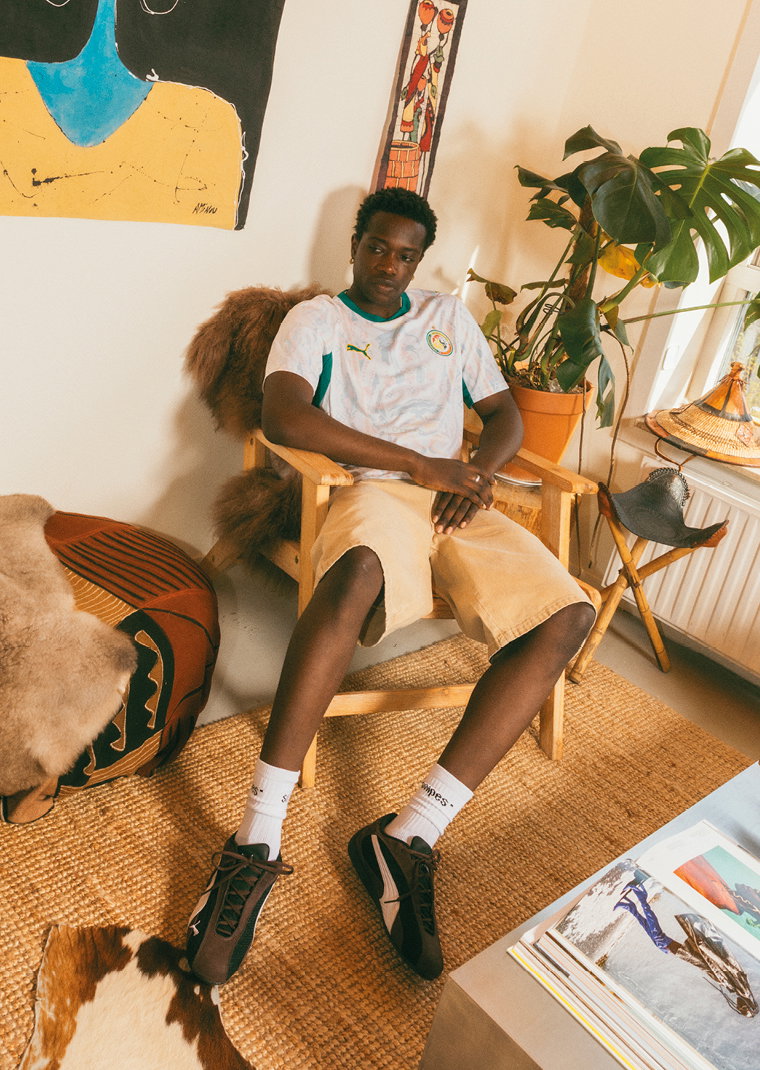 Man in football jersey