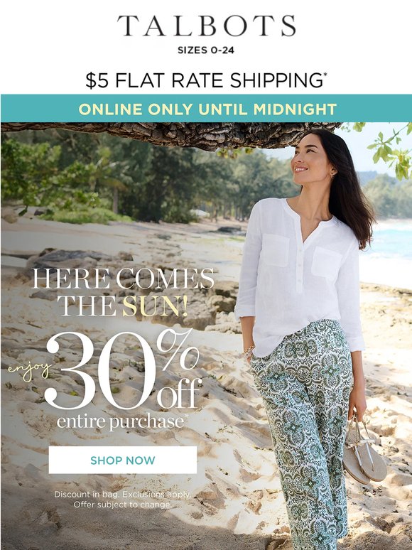 Stock up on linen while EVERYTHING is 30% off*