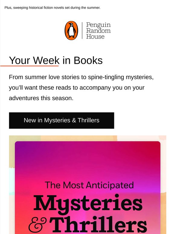 Your Week in Books: New Mysteries & Thrillers To Read This Summer