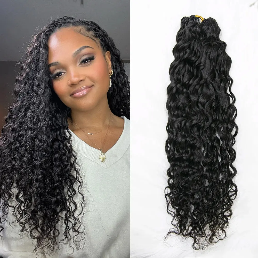 Image of EAYON Lightweight Natural Wave Crochet Human Hair