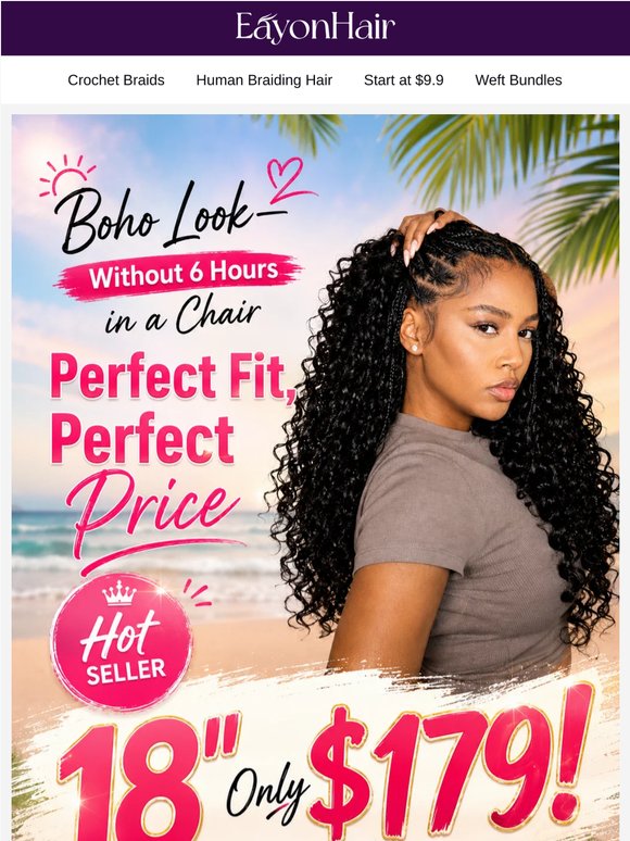 6 Hours in a Chair for Boho Braids? Nah. 2 Hours Max ⏱️🔥