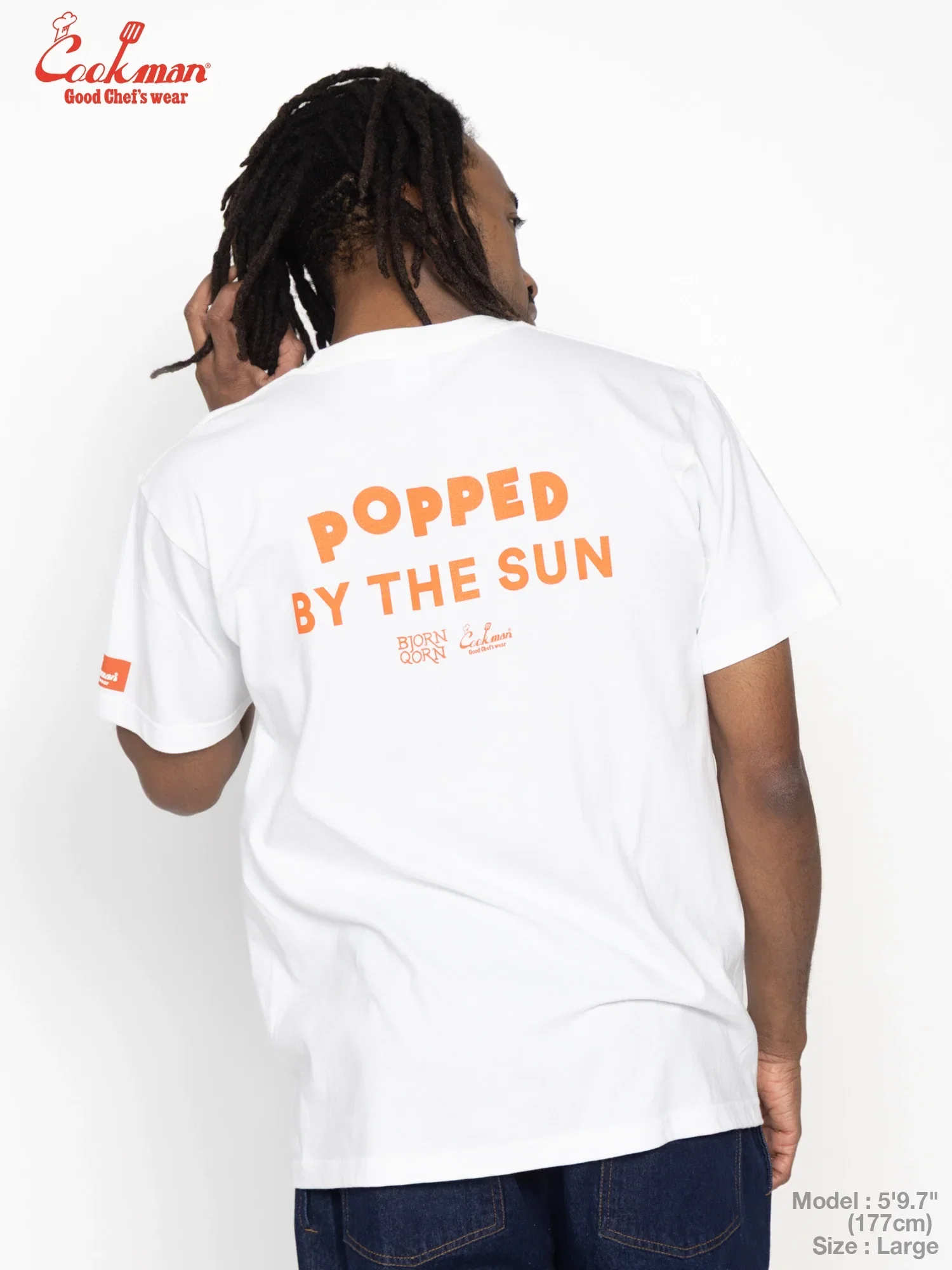 Image of Tees - BjornQorn Popped by The Sun : White