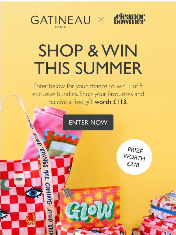 Win 1 of 5 GATINEAU x Eleanor Bowmer Bundles Worth £378