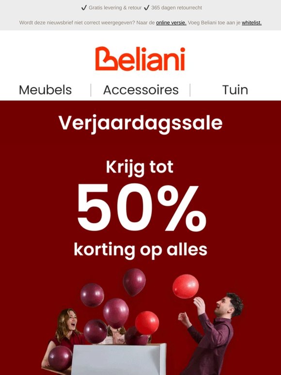 Wij zijn jarig! Vier ons 17-jarig bestaan met tot 50% korting 🎁