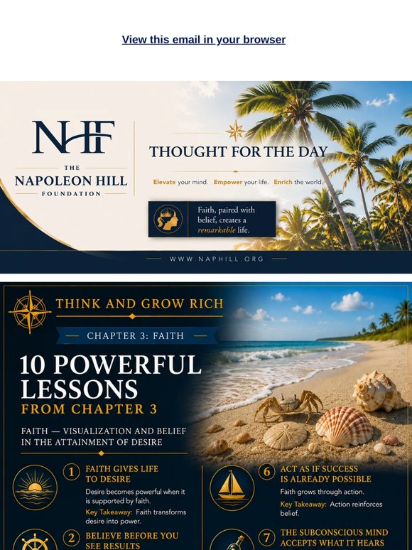 Napoleon Hill's Thought for the Day