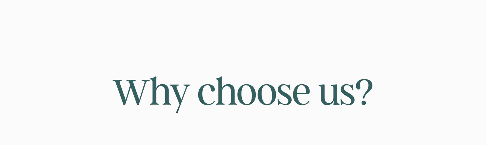 why choose us