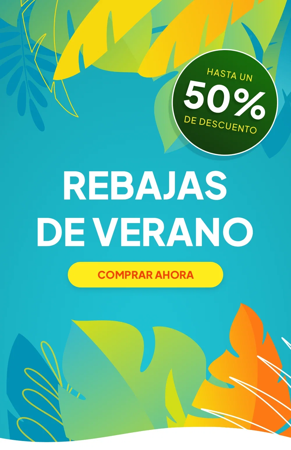 Hasta un 50% de descuento Rebajas de verano Comprar Ahora