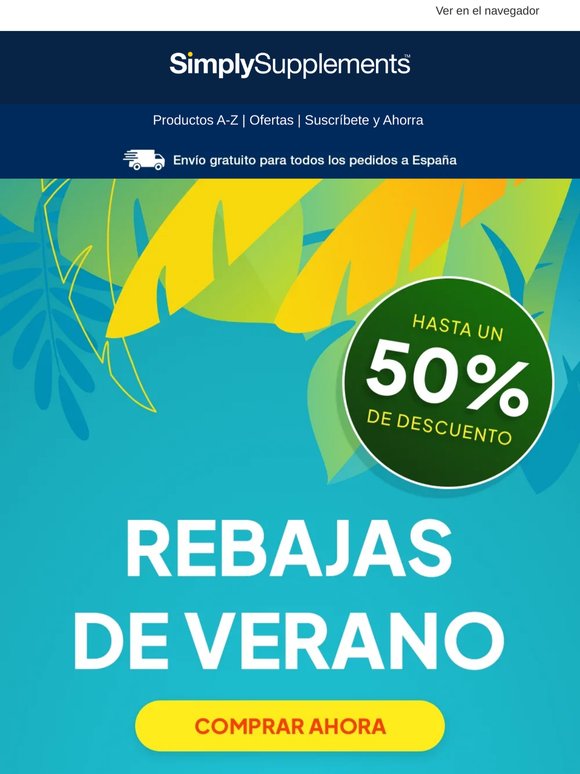 ¡Rebajas de Verano! Hasta un 50% de descuento