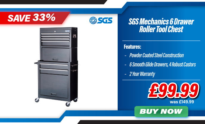 SGS Mechanics 6 Drawer Tool Box Chest & Roller Cabinet