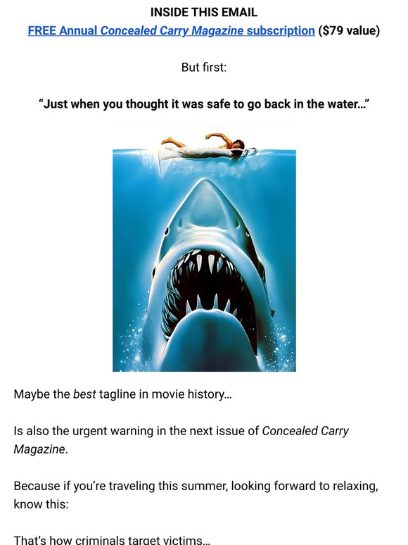 🦈 “just when you thought it was safe…”